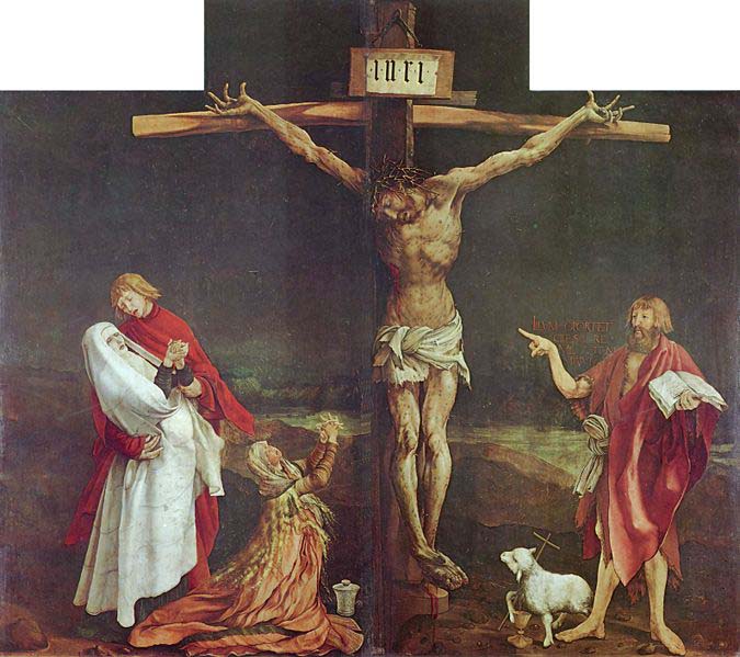 The Crucifixion, central panel of the Isenheim Altarpiece.